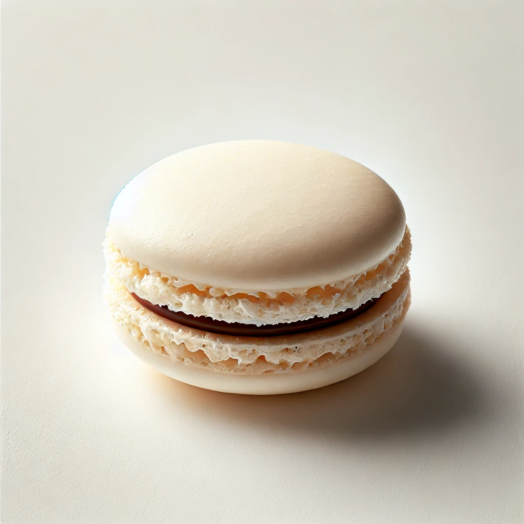 Bounty coconut macarons